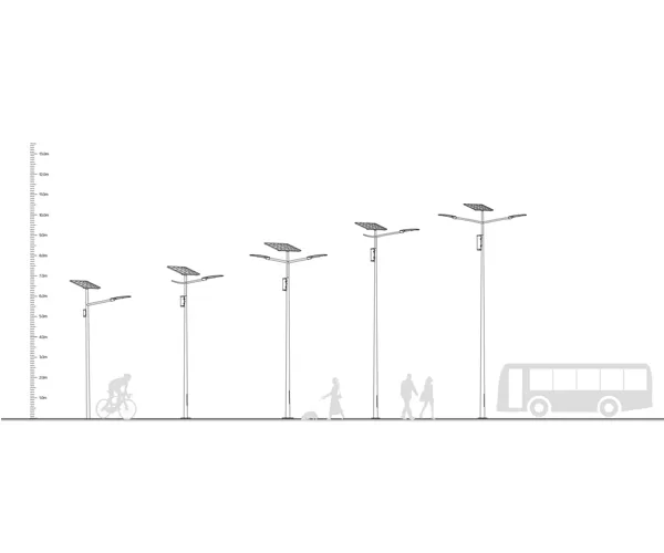 AVANDA Farola Solar Dividida