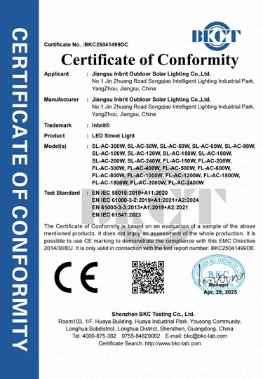 certificado de conformidad