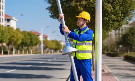 ¿Cómo instalar farolas solares por una sola persona?