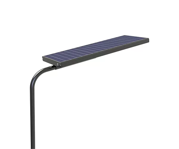 farola solar todo en uno con placa